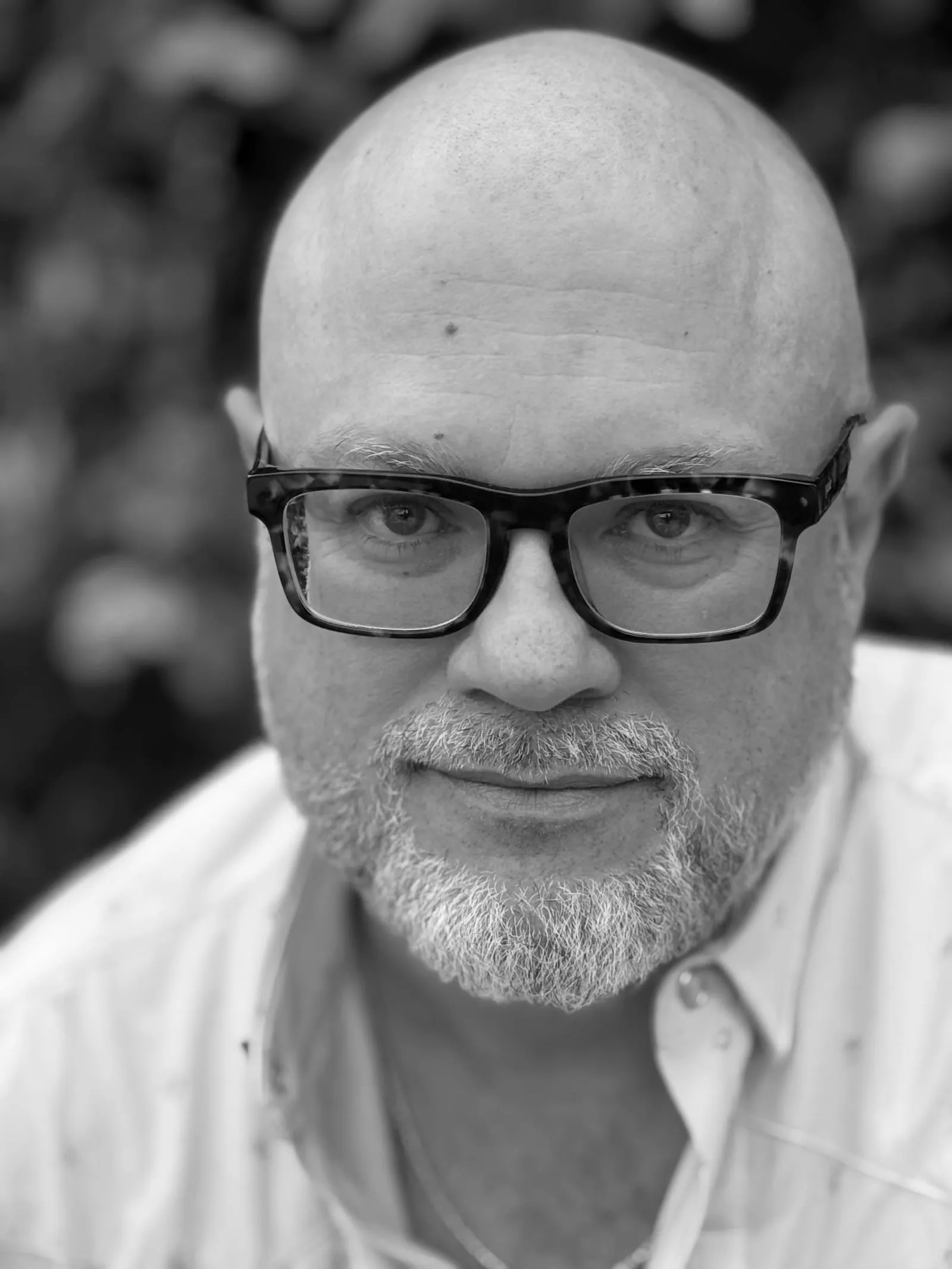 Justin Foster, brand crafter, in black and white